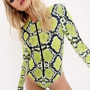 Blackmilk green acid serpent bodysuit